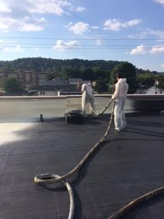 After of Bench Mark Coating a Commercial Roof at Elizabeth Chapel Church in Gallipolis, OH. 