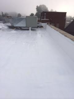 After of Bench Mark Coating a Commercial Roof at Elizabeth Chapel Church in Gallipolis, OH. 