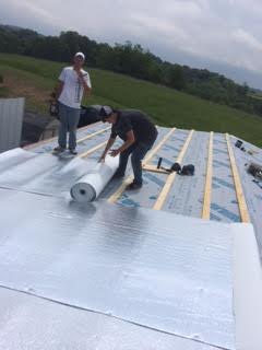 Before Metal Roof Replacement in Thurman OH